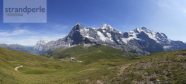 Schweiz  Berner Oberland  Blick auf das Jungfraumassiv