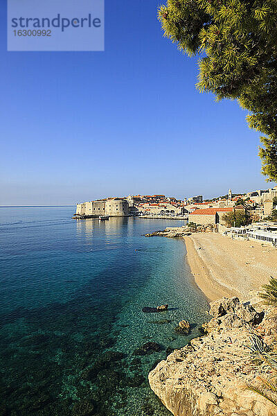 Kroatien  Dubrovnik  Blick auf die Altstadt