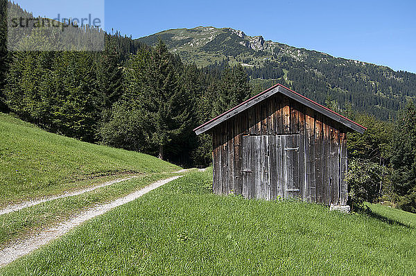 Österreich  Tirol  Berghütte bei Tannheim