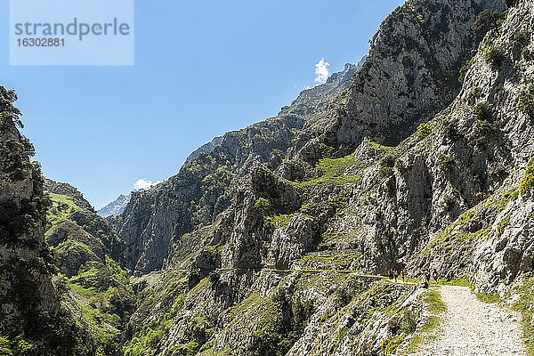 Spanien  Asturien  Nationalpark Picos de Europa  Ruta del Cares  Weg von Poncebos nach Cain
