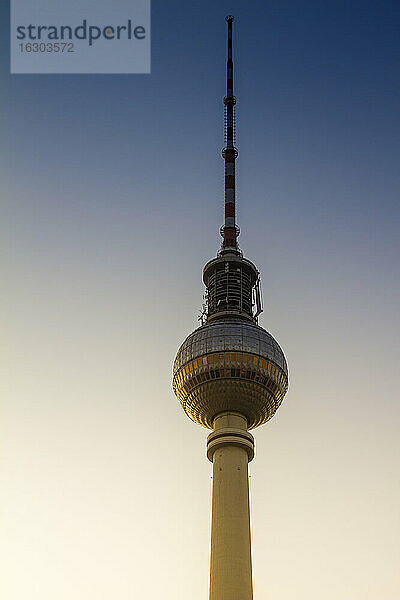 Deutschland  Berlin  Berlin-Mitte  Blick auf den Fernsehturm