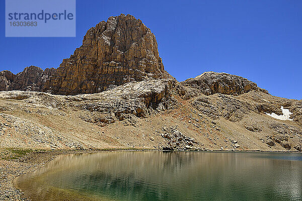 Türkei  Hoch- oder Anti-Taurusgebirge  Aladaglar-Nationalpark  Yedigoeller-Hochebene  Direktas-Berg und -See