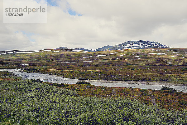 Schweden  Gagede  Landschaft auf der Hochebene von Stekenjokk