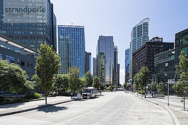 Kanada  Britisch-Kolumbien  Vancouver  Leere Straße