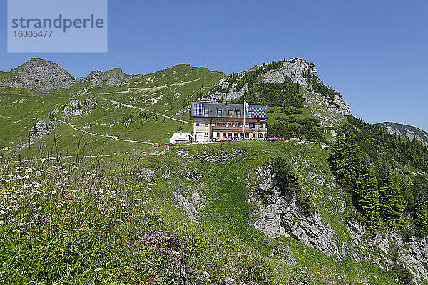 Deutschland  Oberbayern  Mangfallgebirge  Rotwandhaus an der Rotwand