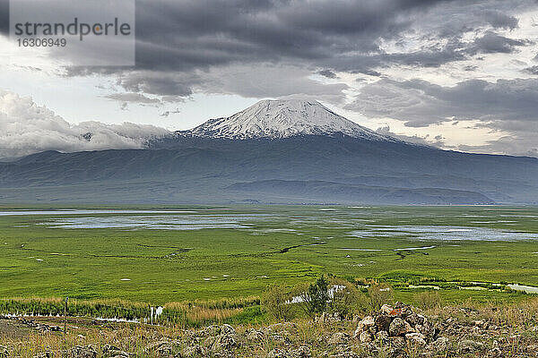 Türkei  Ostanatolien  Provinz Agri  Blick auf den Berg Ararat