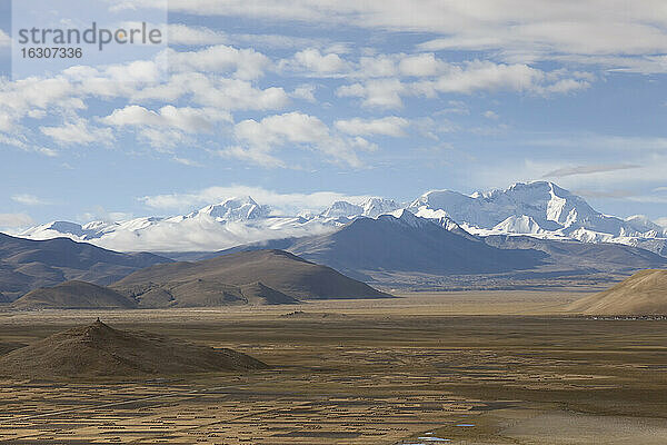 Asien  Tibet  Blick von Tingri auf Cho Oyu