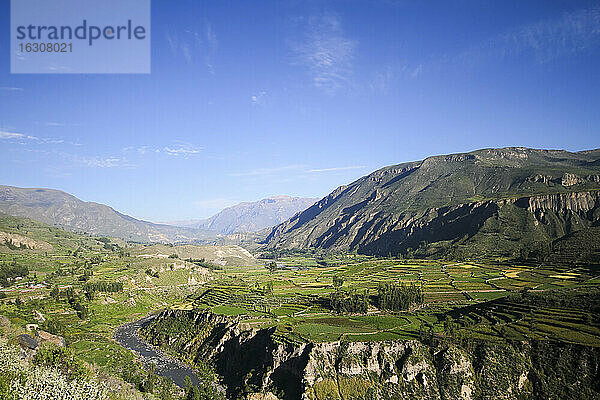 Südamerika  Peru  Blick auf den Colca Canyon