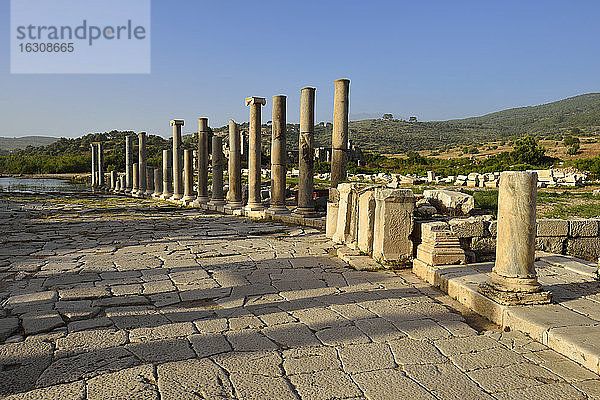 Türkei  Lykien  antike Agora in der archäologischen Stätte von Patara