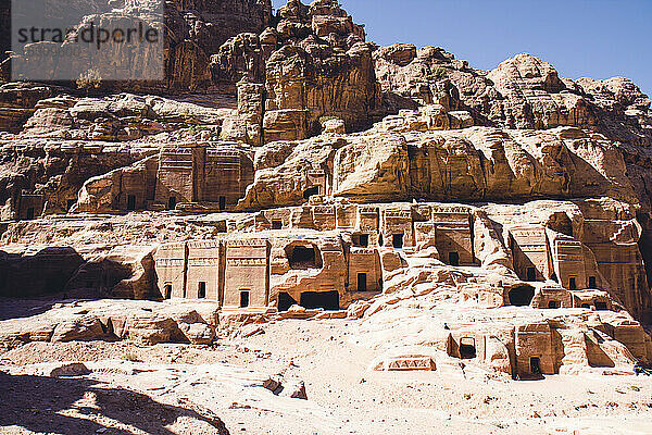Jordanien  Petra  Straße der Fassaden