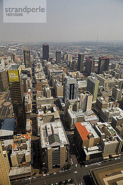 Südafrika  Johannesburg  Überblick über das Stadtzentrum