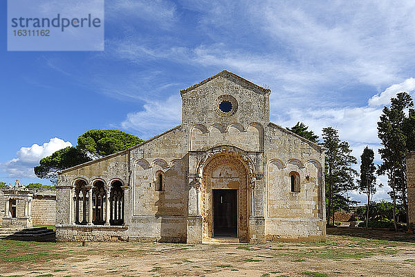 Italien  Apulien  Lecce  Ehemaliges Kloster der Basilianermönche Santa Maria di Cerrate