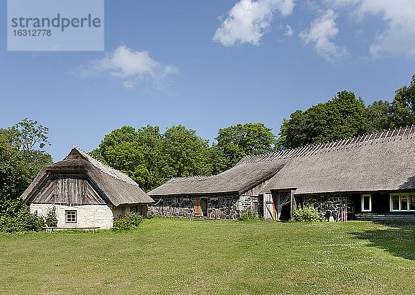 Muhu Museum Exterior in Estland  ein Museum des ländlichen Lebens