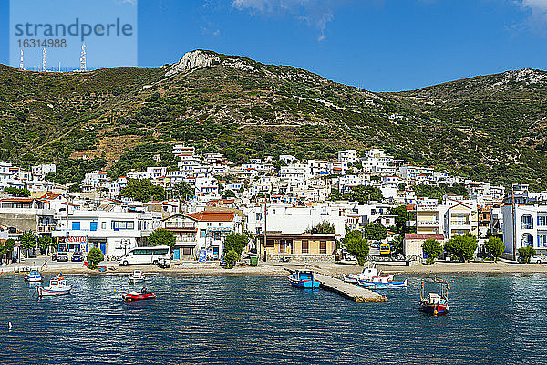 Hafen von Kampi  Fourni (Fournoi)  Griechische Inseln  Griechenland  Europa