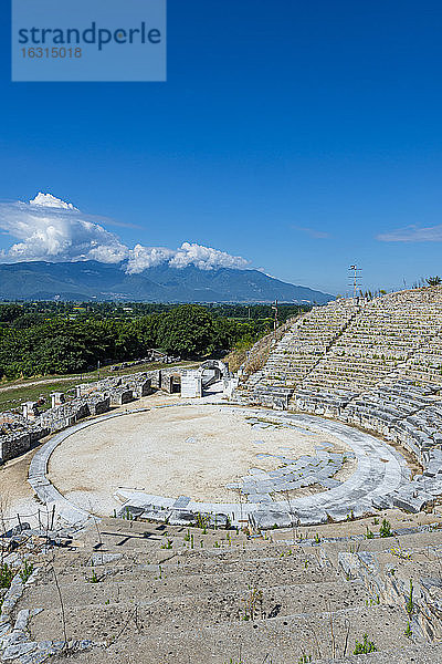 Amphitheater  Philippi  UNESCO-Weltkulturerbe  Mazedonien  Griechenland  Europa
