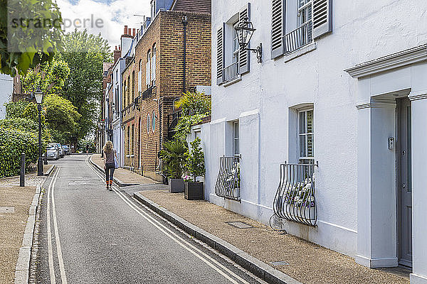 Schöne lokale Straße  Hampstead  London  England  Vereinigtes Königreich  Europa