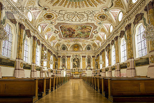 Inneres des Burgersaals (Burgersaalkirche) Bürgersaal  München  Bayern  Deutschland  Europa