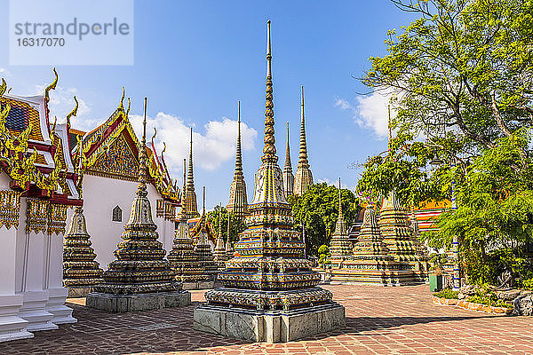 Wat Pho (Tempel des Liegenden Buddha)  Bangkok  Thailand  Südostasien  Asien