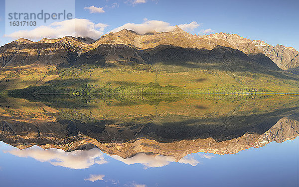 Glenorchy Lagune bei Sonnenaufgang  Glenorchy  Otago  Südinsel  Neuseeland  Pazifik