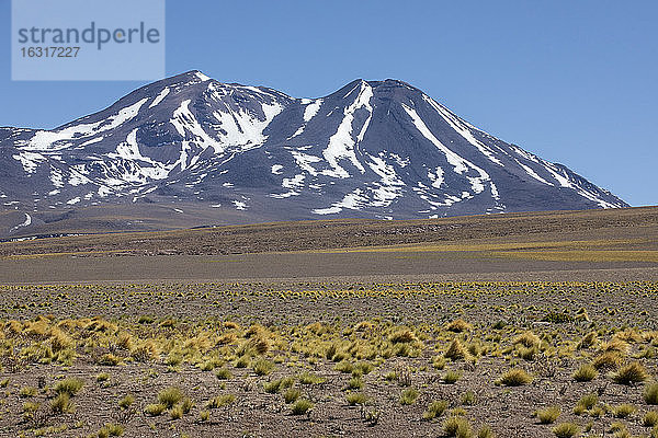 Stratovulkane in der zentralen Anden-Vulkanzone  Region Antofagasta  Chile  Südamerika