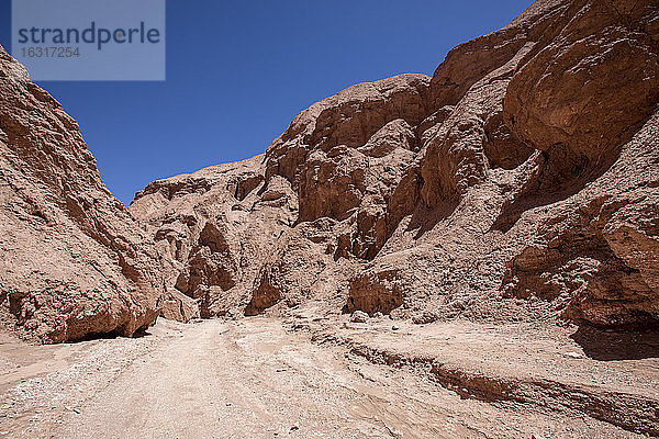 Sonnenverbrannte Hügel bei Quebrada de Chulacao  Catarpe-Tal in der Atacama-Wüste  Chile  Südamerika
