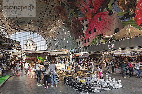 Markthal  Neue Markthalle  Rotterdam  Süd-Holland  Niederlande  Europa