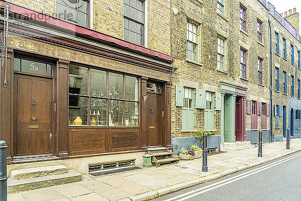 Georgianische Architektur des 18. Jahrhunderts  Shoreditch  London  England  Vereinigtes Königreich  Europa