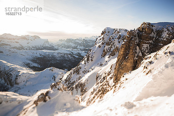 Italienische Alpen im Winter