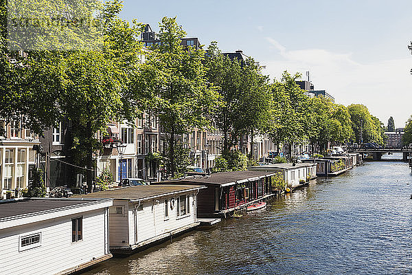 Niederlande  Grafschaft Holland  Amsterdam  Prinzenkanal  Hausboote