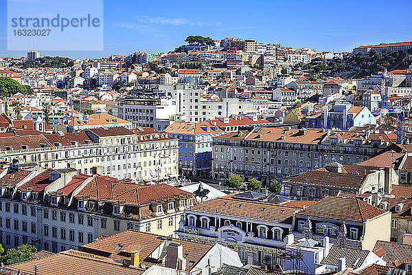 Portugal  Lissabon  Blick auf die Stadt von oben