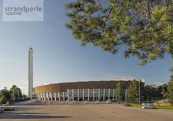 Finnland  Helsinki  Blick auf das Olympiastadion