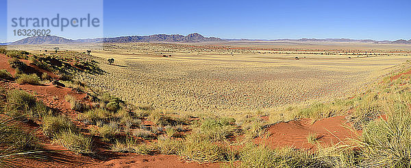 Afrika  Namibia  Namib-Wüste  Blick über das Namib Rand Naturreservat in Richtung Nubib-Berge