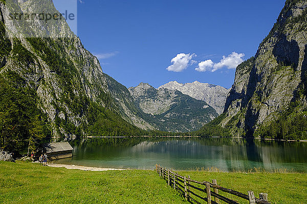 Deutschland  Bayern  Oberbayern  Berchtesgadener Alpen  Nationalpark Berchtesgaden  Salet  Fischunkelalm am Obersee