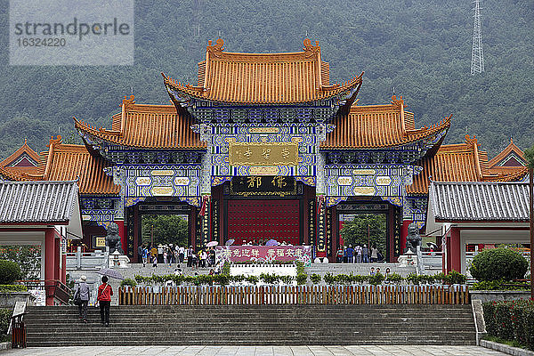 China  Yunnan  Dali  historisches Gebäude