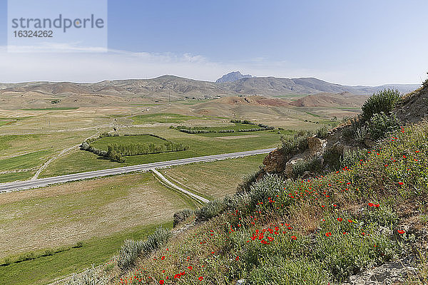 Türkei  Ostanatolien  Cavustepe  Blick von der Festung Sardurihinili