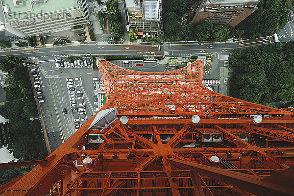 Japan  Tokio  Blick vom Tokio-Tower nach unten