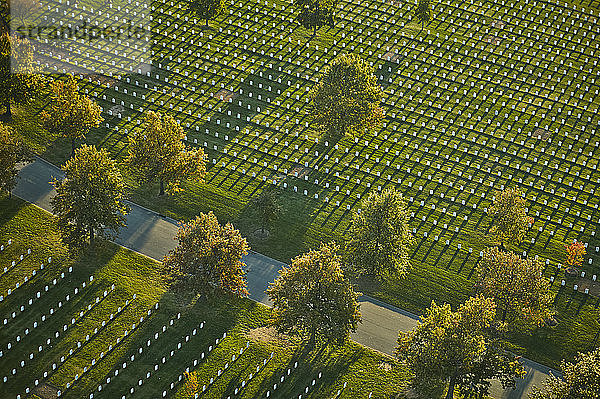 USA  Virginia  Luftaufnahme des Arlington National Cemetery