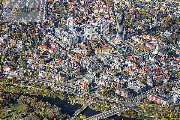 Deutschland  Jena  Luftaufnahme der Stadt