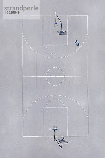 Basketballplatz  Ansicht von oben