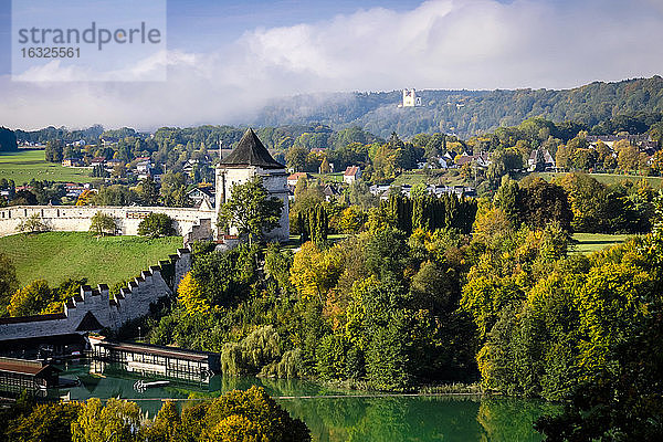 Deutschland  Bayern  Burghausen  Blick auf die Burg