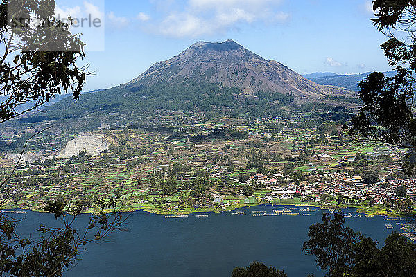Indonesien  Bali  Kintamani  Vulkan Batur und See Danau Batur