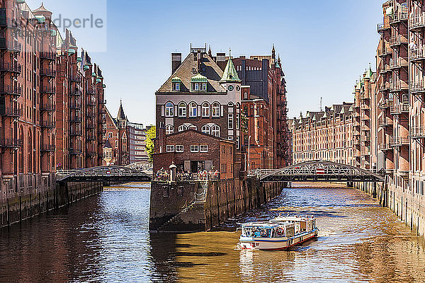 Deutschland  Hamburg  Alte Speicherstadt und Wasserschloss