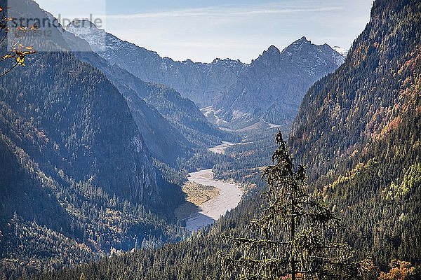 Wimbachtal mit Wimbachgries und Palfelhorn  Ramsau  Nationalpark Berchtesgaden  Berchtesgadener Alpen  Berchtesgadener Land  Oberbayern  Bayern  Deutschland  Europa