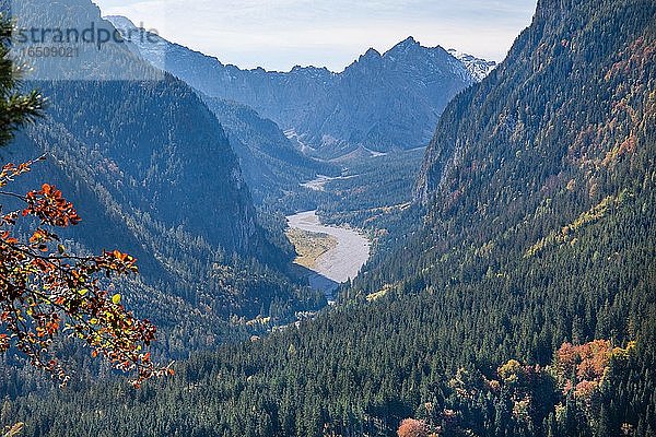 Wimbachtal mit Wimbachgries und Palfelhorn  Ramsau  Nationalpark Berchtesgaden  Berchtesgadener Alpen  Berchtesgadener Land  Oberbayern  Bayern  Deutschland  Europa