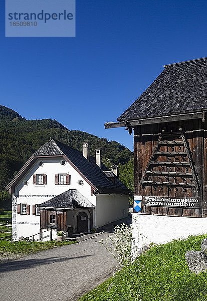 Freilichtmuseum Anzenaumühle  Lauffen  Salzkammergut  Oberösterreich  Österreich  Europa