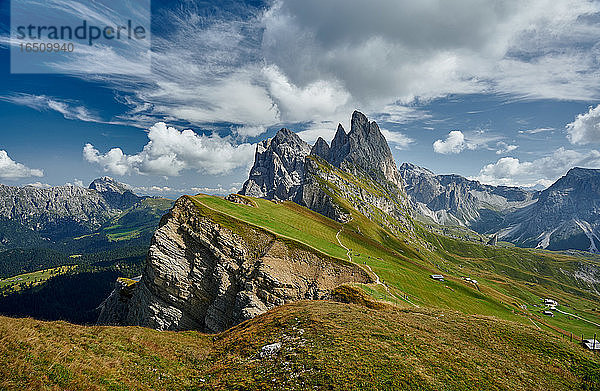 Naturpark Puez-Geisler  Dolomiten  Südtirol  Italien  Europa