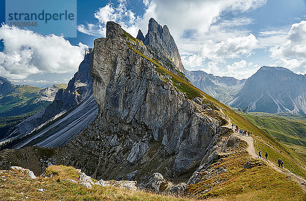 Naturpark Puez-Geisler  Dolomiten  Südtirol  Italien  Europa