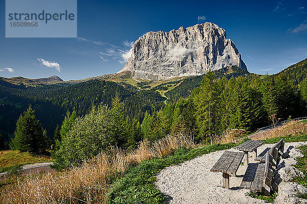 Sella Ronda  Langkofel und Grödner Joch  Dolomiten  Südtirol  Italien  Europa