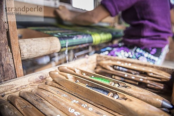 Weben  Inle-See  Shan-Staat  Myanmar (Birma)