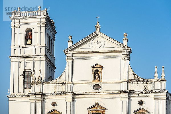 Se Catedral de Santa Catarina  ein UNESCO-Weltkulturerbe in Old Goa  Goa  Indien